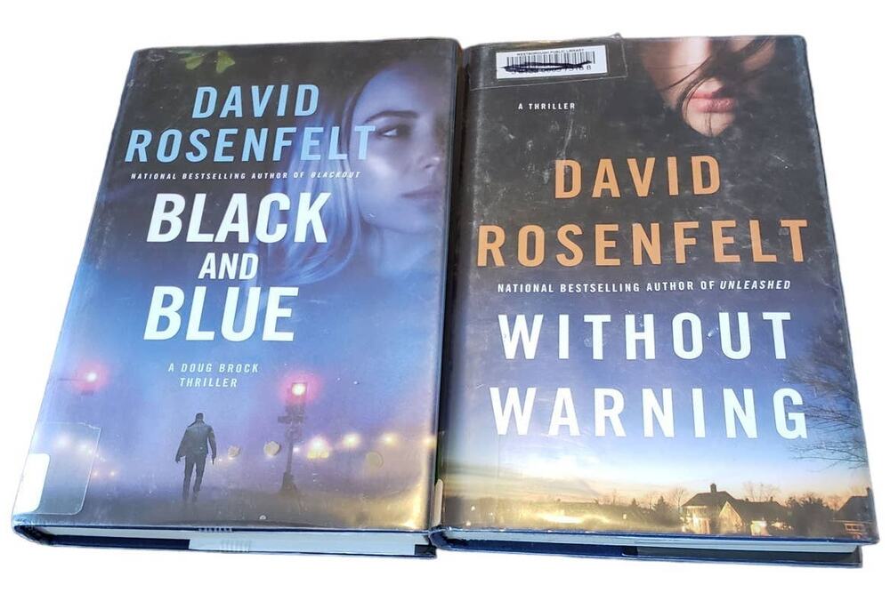 Black & Blue and Without Warning Two Hardcover David Rosenfelt Thrillers